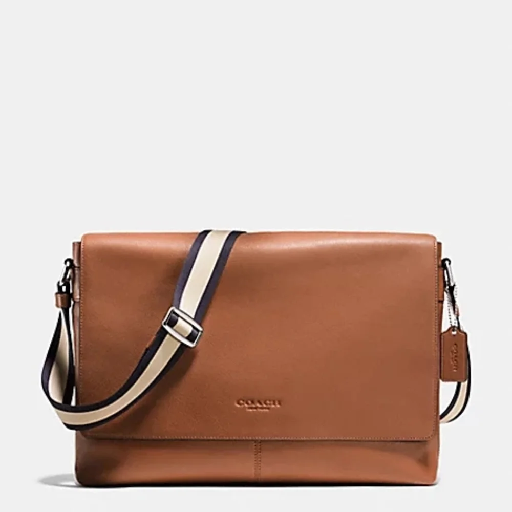 COACH Designer Charles Messenger Briefcase Brown Shoulder Laptop Bag